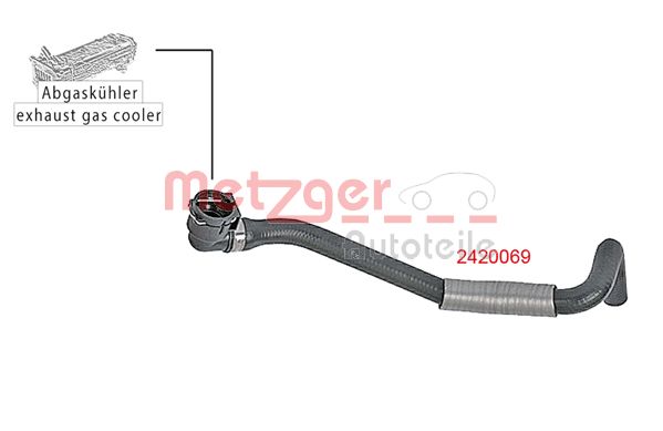 METZGER 2420069 Kühlerschlauch